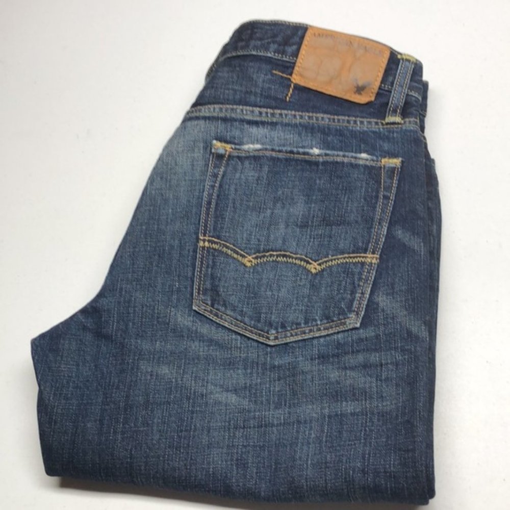 VINTAGE MENS AMERICAN EAGLE BOOTCUT JEANS 32x32 😎